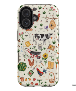 Farm Stay Printed Phone Cases iPhone 16 / Armoured MagSafe by BG. Studio - The Dairy