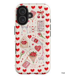 Love Note Printed Phone Cases iPhone 16 / Armoured MagSafe by BG. Studio - The Dairy