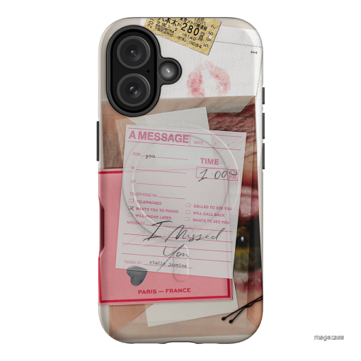 Missed Call Printed Phone Cases iPhone 16 / Armoured MagSafe by Jasmine Dowling - The Dairy
