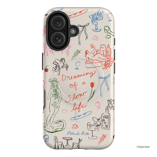 Muse Dreams Printed Phone Cases iPhone 16 / Armoured MagSafe by Phthalo Ruth - The Dairy