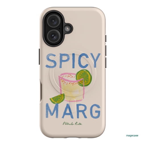 Spicy Marg Printed Phone Cases iPhone 16 / Armoured MagSafe by Phthalo Ruth - The Dairy