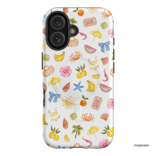 Summer Icons Printed Phone Cases iPhone 16 / Armoured MagSafe by Cass Deller - The Dairy