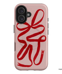 Valentine Ribbon Printed Phone Cases iPhone 16 / Armoured MagSafe by Jasmine Dowling - The Dairy