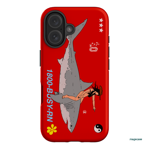 1800-Busy Rn in Red Printed Phone Cases iPhone 16 / Armoured by Easty Beasty - The Dairy