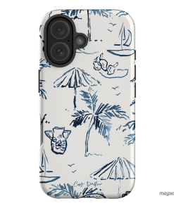 Balmy Blue Printed Phone Cases iPhone 16 / Armoured by Cass Deller - The Dairy