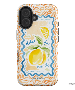Dolce Far Niente Printed Phone Cases iPhone 16 / Armoured by Cass Deller - The Dairy