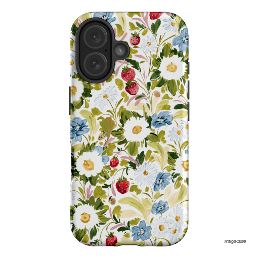 Garden Strawberries Printed Phone Cases iPhone 16 / Armoured by Ellie Mae - The Dairy