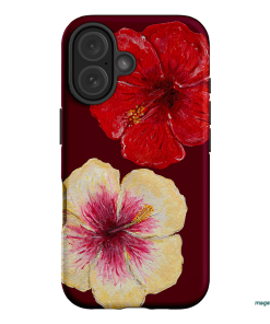 Hibiscus Flower Printed Phone Cases iPhone 16 / Armoured by BG. Studio - The Dairy