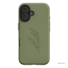 Khaki Wattle Printed Phone Cases iPhone 16 / Armoured by Typoflora - The Dairy