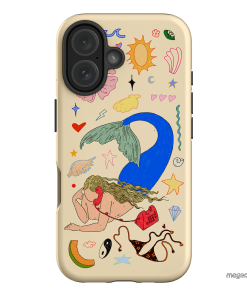 Mermaid Salad Cream Printed Phone Cases iPhone 16 / Armoured by Easty Beasty - The Dairy