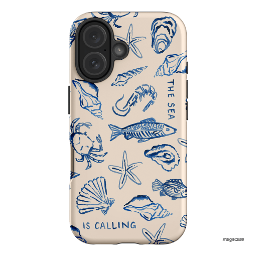 Sea Call Printed Phone Cases iPhone 16 / Armoured by Cass Deller - The Dairy