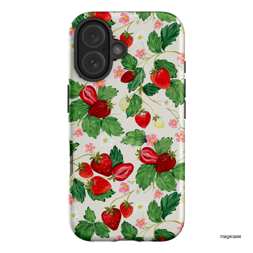 Strawberry Patch Printed Phone Cases iPhone 16 / Armoured by Ellie Mae - The Dairy
