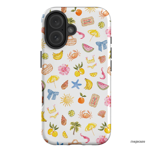 Summer Icons Printed Phone Cases iPhone 16 / Armoured by Cass Deller - The Dairy