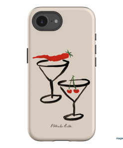 Chilli Cherry Printed Phone Cases by Phthalo Ruth - The Dairy