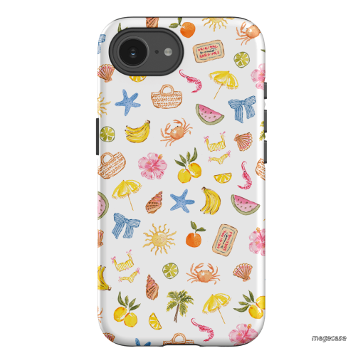 Summer Icons Printed Phone Cases iPhone 16E / Armoured by Cass Deller - The Dairy