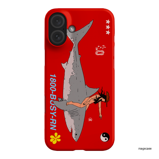 1800-Busy Rn in Red Printed Phone Cases iPhone 16 Plus / Snap by Easty Beasty - The Dairy