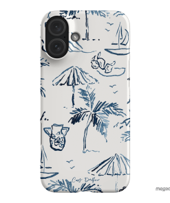 Balmy Blue Printed Phone Cases iPhone 16 Plus / Snap by Cass Deller - The Dairy