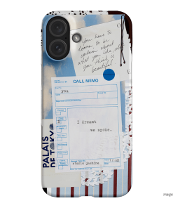 Call Memo Printed Phone Cases iPhone 16 Plus / Snap by Jasmine Dowling - The Dairy