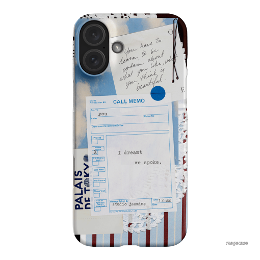 Call Memo Printed Phone Cases iPhone 16 Plus / Snap by Jasmine Dowling - The Dairy