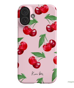 Cherry Rose Printed Phone Cases iPhone 16 Plus / Snap by Kerrie Hess - The Dairy