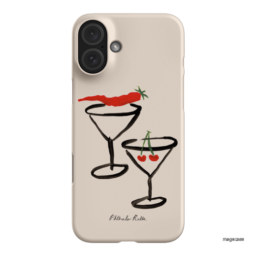 Chilli Cherry Printed Phone Cases by Phthalo Ruth - The Dairy