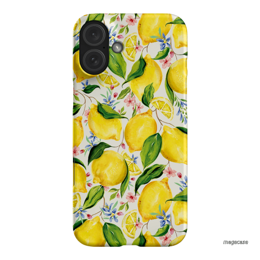 Citrus Lemon Printed Phone Cases iPhone 16 Plus / Snap by Ellie Mae - The Dairy