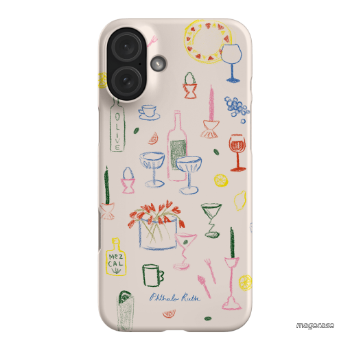Dinnerware Printed Phone Cases iPhone 16 Plus / Snap by Phthalo Ruth - The Dairy