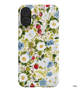 Garden Strawberries Printed Phone Cases iPhone 16 Plus / Snap by Ellie Mae - The Dairy