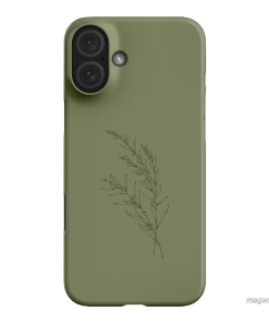 Khaki Wattle Printed Phone Cases iPhone 16 Plus / Snap by Typoflora - The Dairy