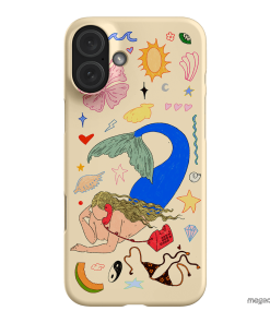Mermaid Salad Cream Printed Phone Cases iPhone 16 Plus / Snap by Easty Beasty - The Dairy