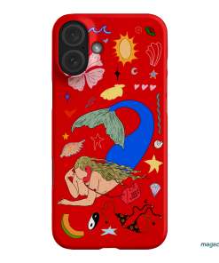 Mermaid Salad Scarlet Printed Phone Cases iPhone 16 Plus / Snap by Easty Beasty - The Dairy