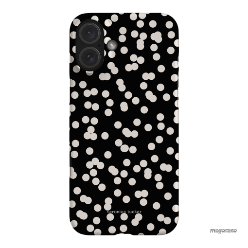 Mini Confetti Noir Printed Phone Cases iPhone 16 Plus / Snap by Veronica Tucker - The Dairy