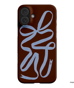 Mocha Ribbon Printed Phone Cases iPhone 16 Plus / Snap by Jasmine Dowling - The Dairy