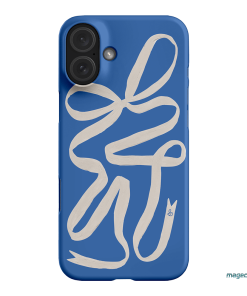 Something Blue Ribbon Printed Phone Cases iPhone 16 Plus / Snap by Jasmine Dowling - The Dairy