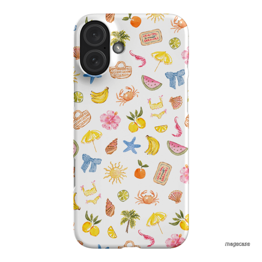 Summer Icons Printed Phone Cases iPhone 16 Plus / Snap by Cass Deller - The Dairy