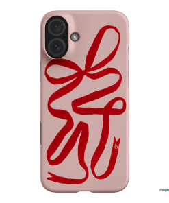 Valentine Ribbon Printed Phone Cases iPhone 16 Plus / Snap by Jasmine Dowling - The Dairy
