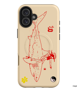 1800-Busy-Rn in Cream Printed Phone Cases iPhone 16 Plus / Armoured MagSafe by Easty Beasty - The Dairy