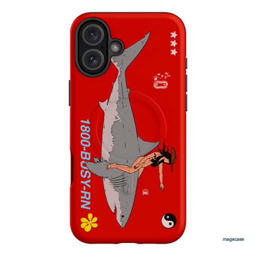 1800-Busy Rn in Red Printed Phone Cases iPhone 16 Plus / Armoured MagSafe by Easty Beasty - The Dairy