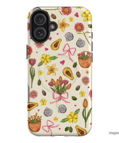 Bouquets & Bows Printed Phone Cases iPhone 16 Plus / Armoured MagSafe by BG. Studio - The Dairy