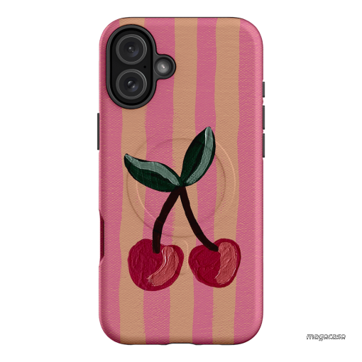 Cherry On Top Printed Phone Cases iPhone 16 Plus / Armoured MagSafe by Amy Gibbs - The Dairy