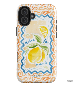 Dolce Far Niente Printed Phone Cases iPhone 16 Plus / Armoured MagSafe by Cass Deller - The Dairy