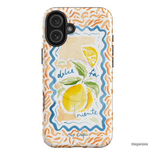 Dolce Far Niente Printed Phone Cases iPhone 16 Plus / Armoured MagSafe by Cass Deller - The Dairy