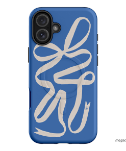 Something Blue Ribbon Printed Phone Cases iPhone 16 Plus / Armoured MagSafe by Jasmine Dowling - The Dairy