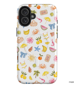 Summer Icons Printed Phone Cases iPhone 16 Plus / Armoured MagSafe by Cass Deller - The Dairy