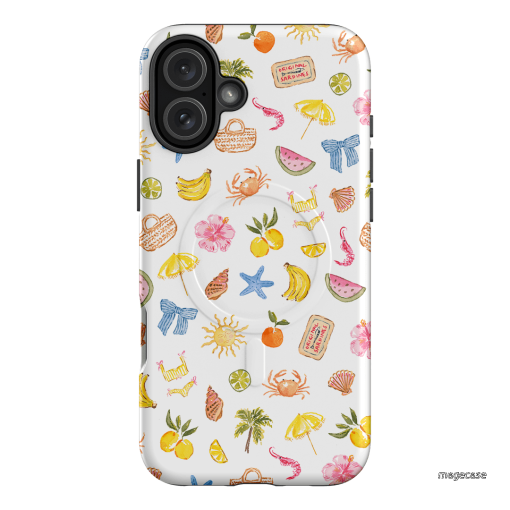 Summer Icons Printed Phone Cases iPhone 16 Plus / Armoured MagSafe by Cass Deller - The Dairy