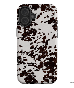 Cowhide Charm Printed Phone Cases iPhone 16 Plus / Armoured by The Dairy - The Dairy