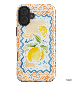 Dolce Far Niente Printed Phone Cases iPhone 16 Plus / Armoured by Cass Deller - The Dairy