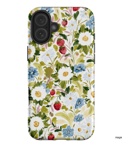 Garden Strawberries Printed Phone Cases iPhone 16 Plus / Armoured by Ellie Mae - The Dairy