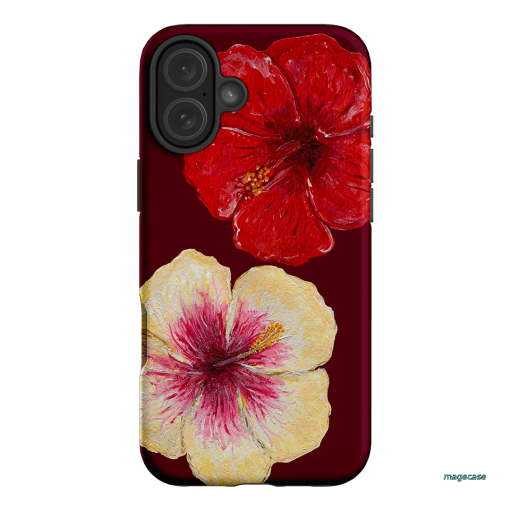 Hibiscus Flower Printed Phone Cases iPhone 16 Plus / Armoured by BG. Studio - The Dairy