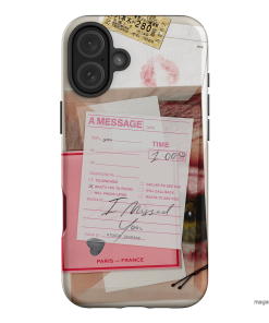 Missed Call Printed Phone Cases iPhone 16 Plus / Armoured by Jasmine Dowling - The Dairy